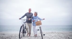 Relaxed beach biking experience on Siesta Key with ocean views